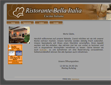 Tablet Screenshot of bella-italia.biz